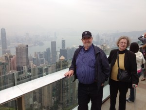 Mom dad in HKG/ The peeak